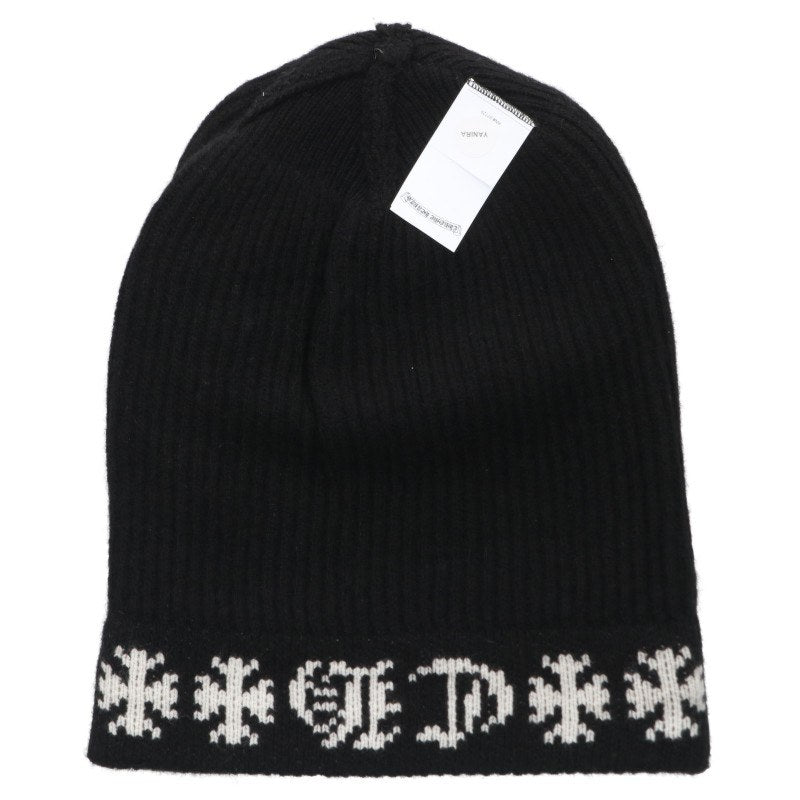 Chrome Hearts Big Daddy Cashmere Beanie Black Size ONE SIZE