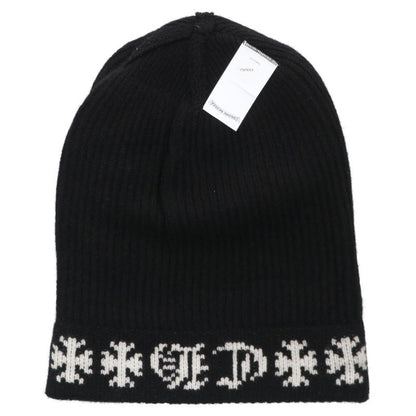 Chrome Hearts Big Daddy Cashmere Beanie Black Size ONE SIZE