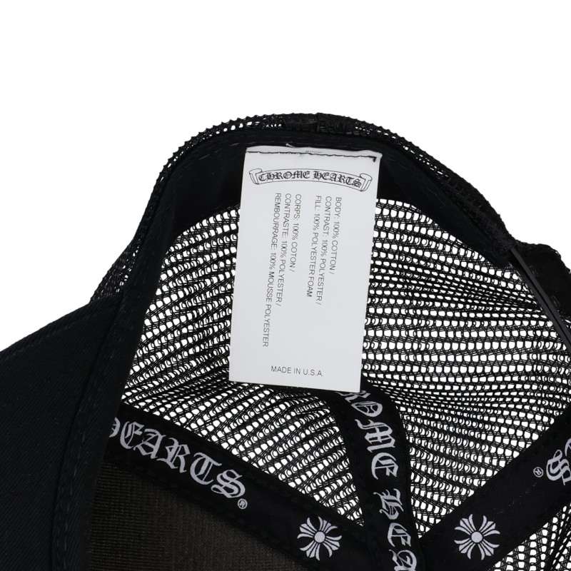 Chrome Hearts CH Patch Cross Ball Mesh Trucker Cap Size ONE