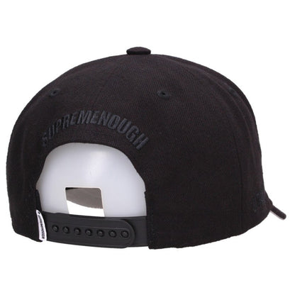 SUPREME Black 6-Panel Logo Cap Size ONE SIZE