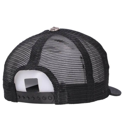Chrome Hearts TRUCKER CAP CH Patch Hat Black/Silver Size OS
