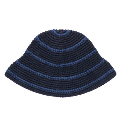OUR LEGACY 24SS TOM TOM HAT Cotton Border Hat Navy Knit Size S