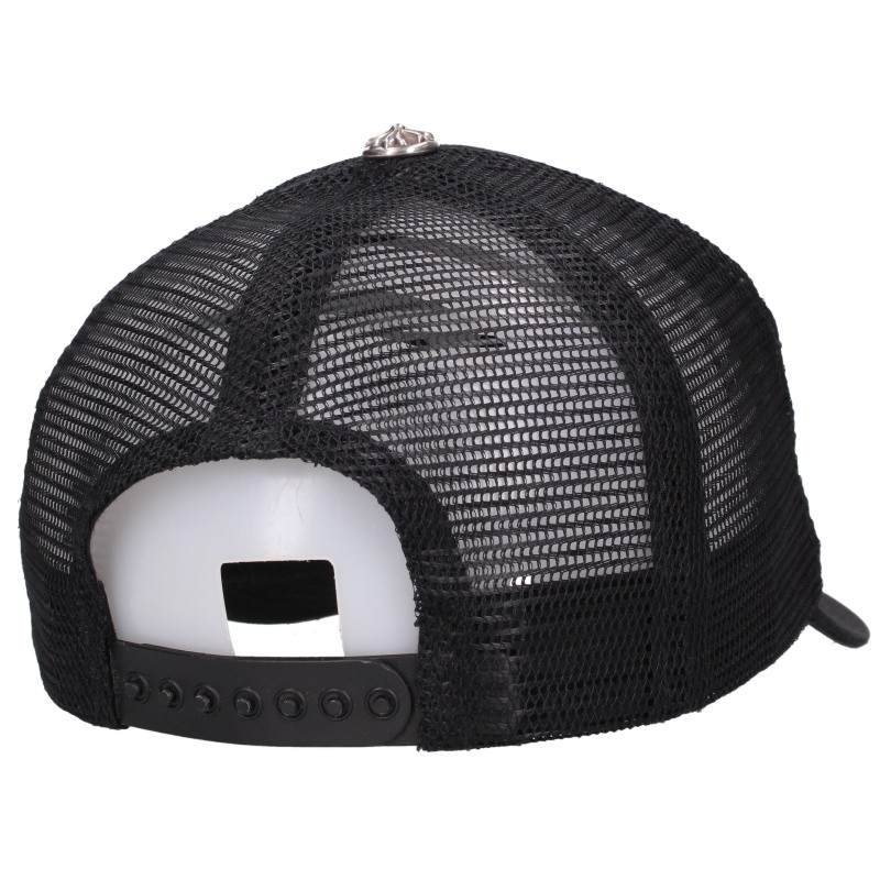 Chrome Hearts TRUCKER CAP Hat Black/Silver Size ONE SIZE