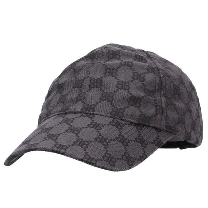 BALENCIAGA All-Over Logo Cap Black Size L