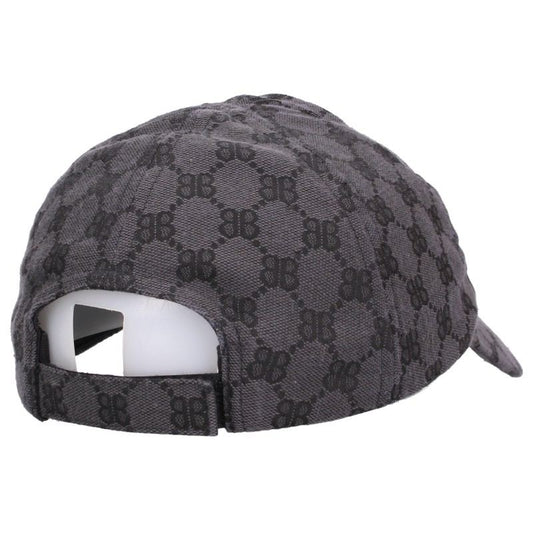 BALENCIAGA All-Over Logo Cap Black Size L