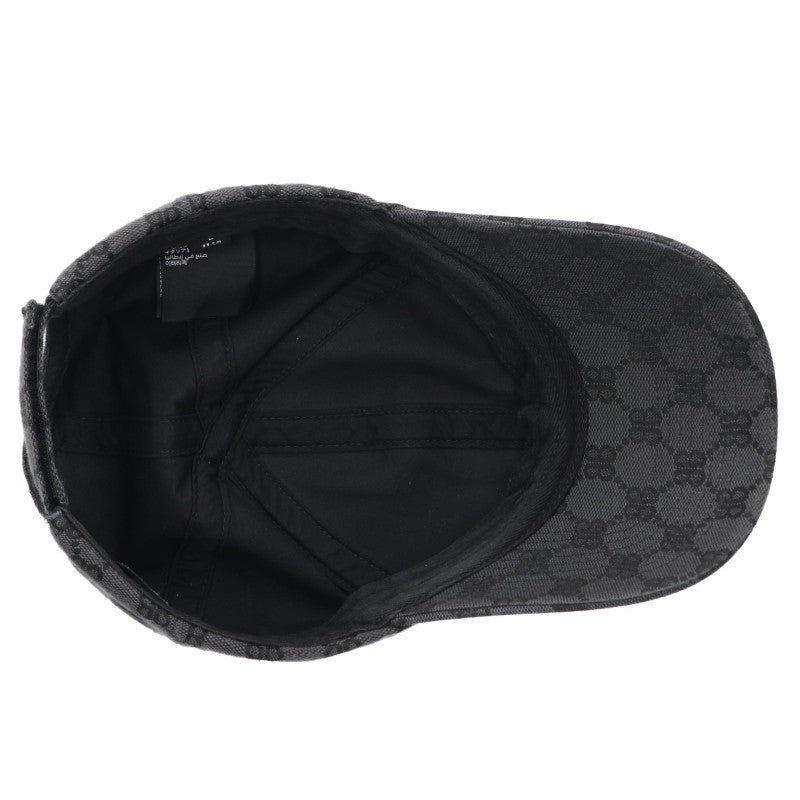 BALENCIAGA All-Over Logo Cap Black Size L