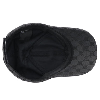 BALENCIAGA All-Over Logo Cap Black Size L