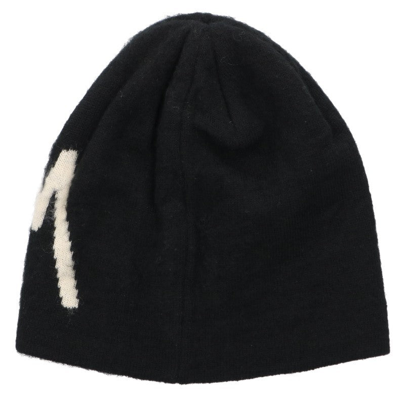 STUSSY BRUSHED OUT STOCK Front Logo Cotton Beanie Size S