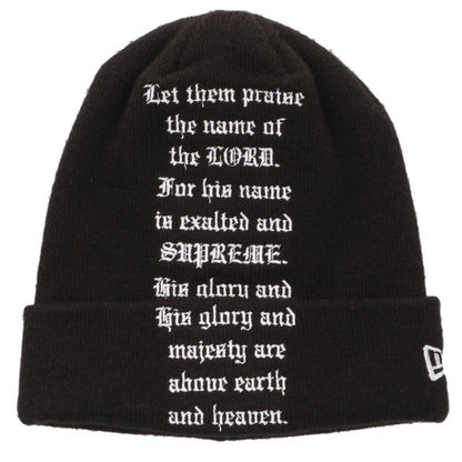 SUPREME 23AW New Era PSALM Embroidered Beanie Size ONE SIZE