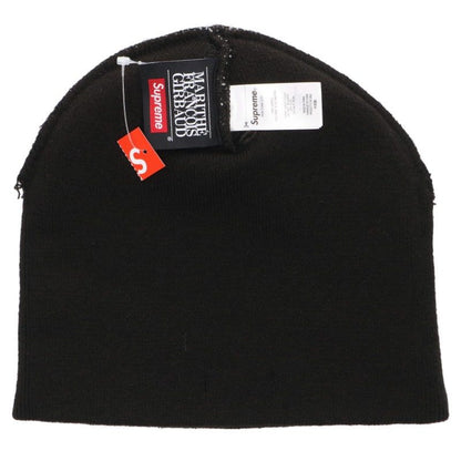 SUPREME M+FG Front Logo Beanie Black/White Size ONE SIZE