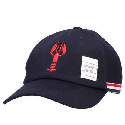 THOM BROWNE MHC328E Classic Twill Dark Navy/Red Cap Size M