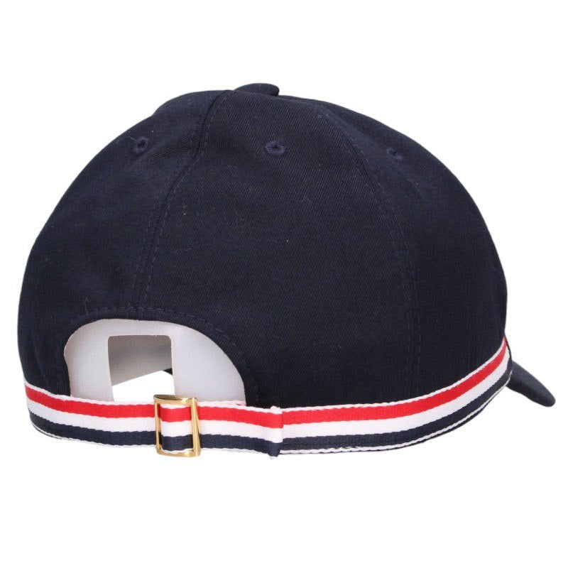 THOM BROWNE MHC328E Classic Twill Dark Navy/Red Cap Size M