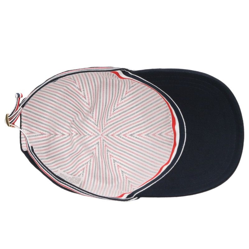 THOM BROWNE MHC328E Classic Twill Dark Navy/Red Cap Size M
