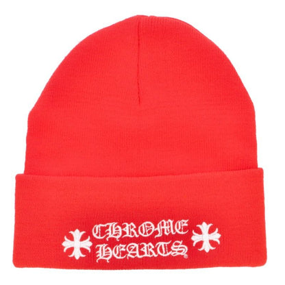 Chrome Hearts Red CH Embroidered Watch Cap Size ONE SIZE