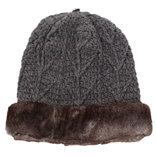 Chrome Hearts Cross Ball Rabbit Fur Cashmere Beanie Size ONE