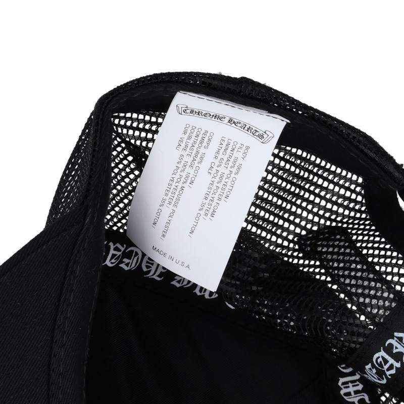 Chrome Hearts 3 Cemetery Leather Trucker Cap Size ONE Multi