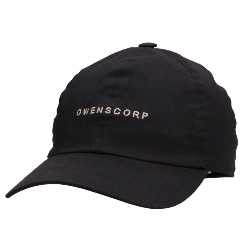 Rick Owens Logo Embroidered Baseball Cap Black Size L