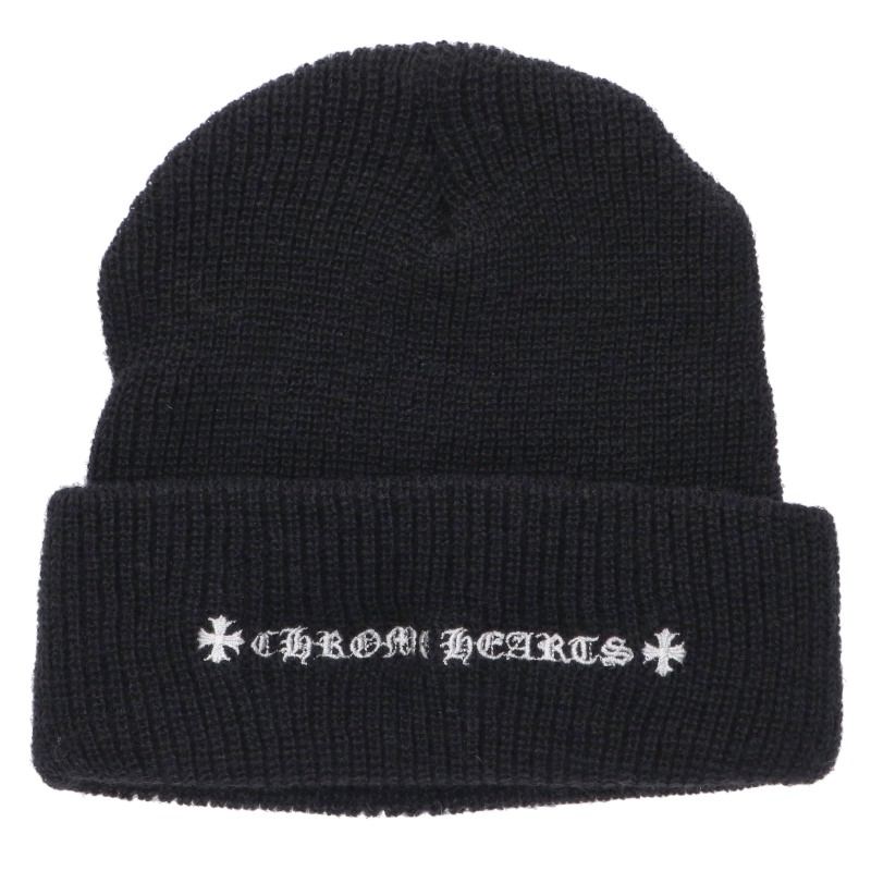 Chrome Hearts Wool CH Plus Stitch Watch Cap Black Size ONE