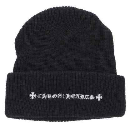 Chrome Hearts Wool CH Plus Stitch Watch Cap Black Size ONE