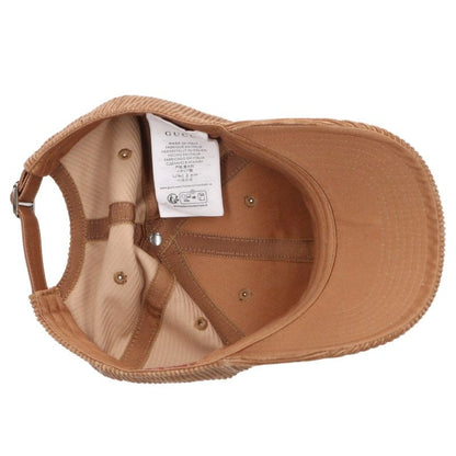 GUCCI Brown Embroidered Velvet Baseball Cap Size XL