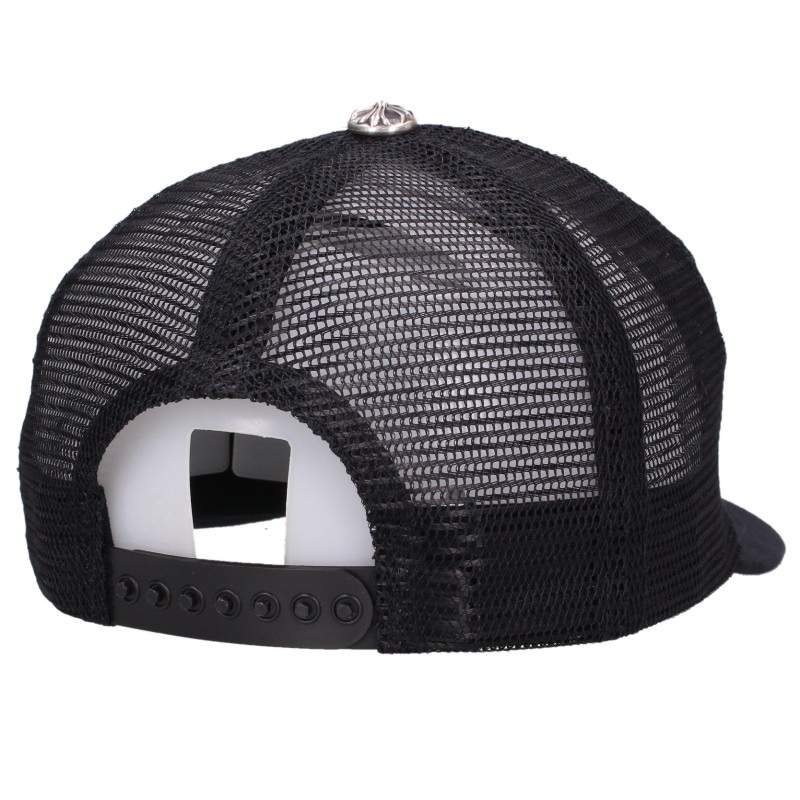 Chrome Hearts Black/Silver Paris Trucker Hat Size ONE