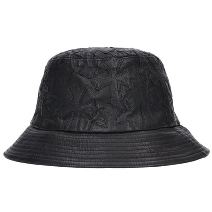 Chrome Hearts HAT U CHUM LTHR Leather Cross Hat Size M