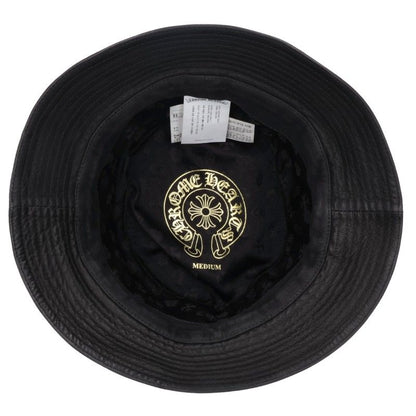 Chrome Hearts HAT U CHUM LTHR Leather Cross Hat Size M