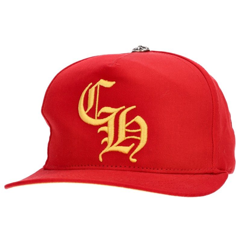 Chrome Hearts CH Baseball Hat Red/Yellow/Silver Size ONE