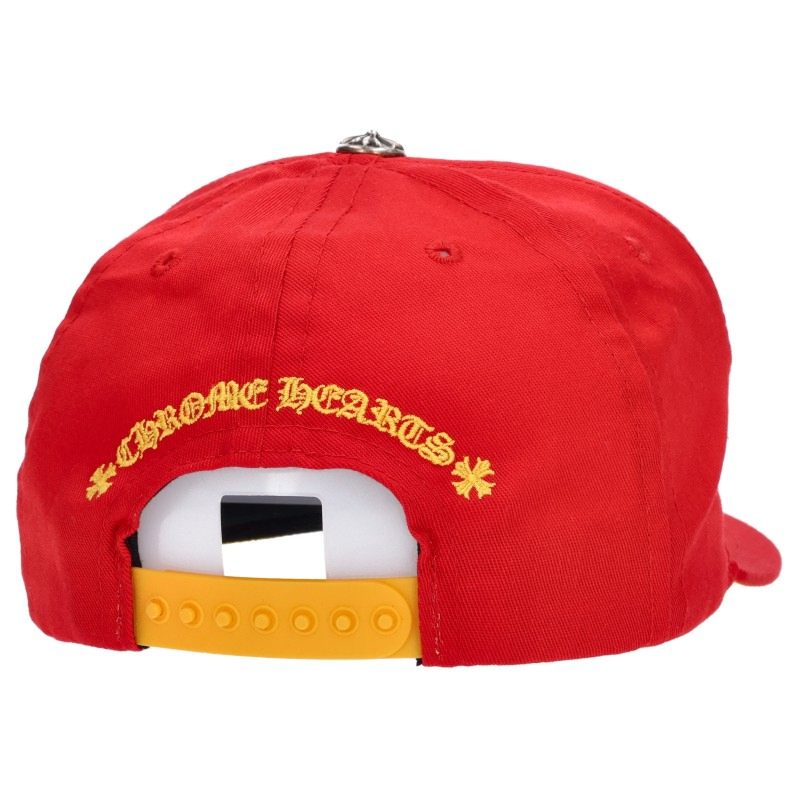Chrome Hearts CH Baseball Hat Red/Yellow/Silver Size ONE