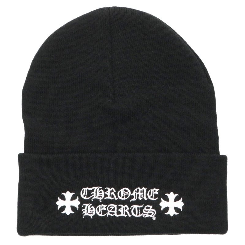 Chrome Hearts Logo Embroidered Acrylic Beanie