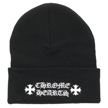 Chrome Hearts Logo Embroidered Acrylic Beanie
