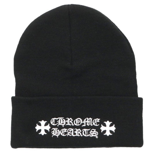 Chrome Hearts Logo Embroidered Acrylic Beanie