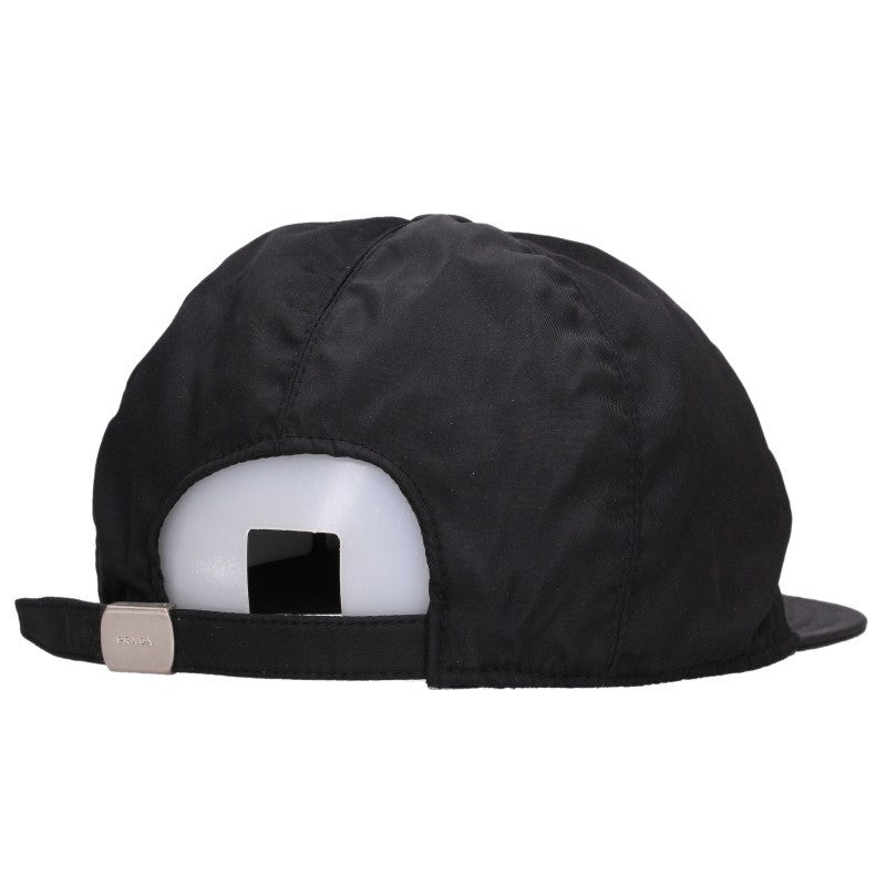 PRADA Nylon Embroidered Logo Cap Size M
