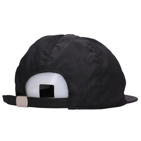 PRADA Nylon Embroidered Logo Cap Size M