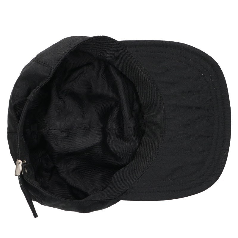 PRADA Nylon Embroidered Logo Cap Size M