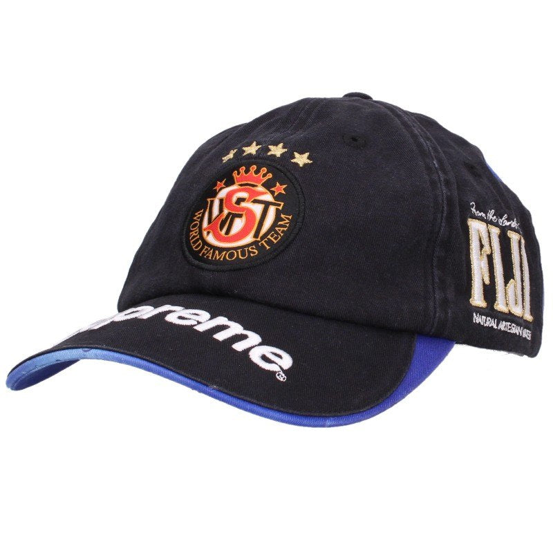 SUPREME 26SS Fiji 6-Panel Hat Black/Blue