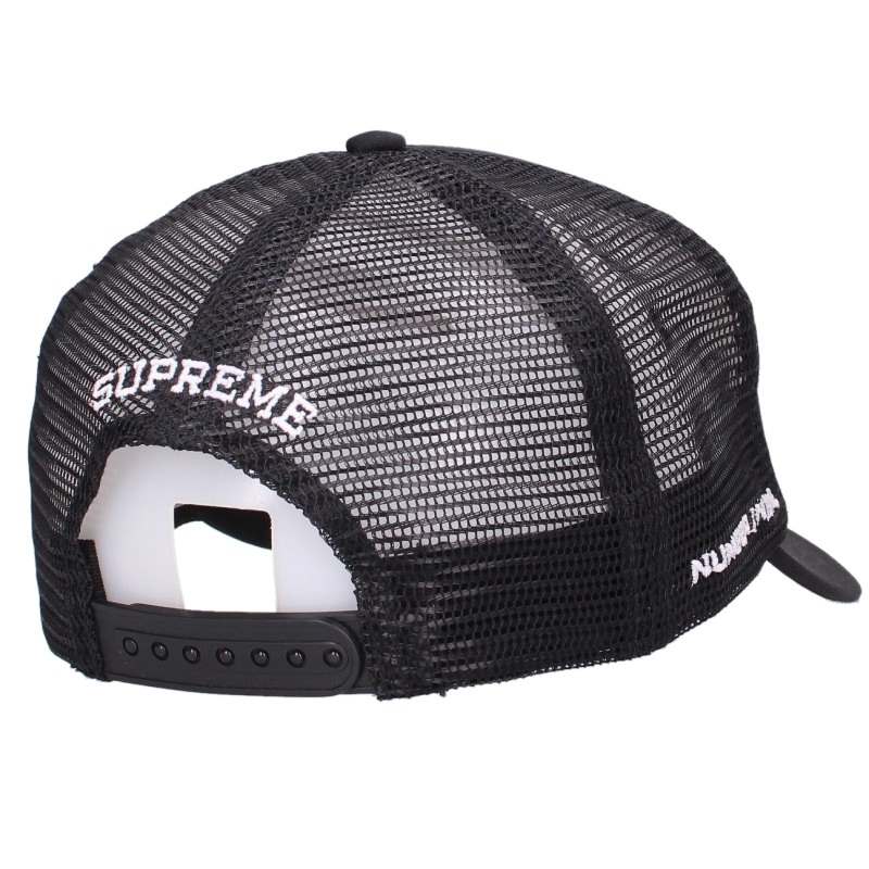 SUPREME FW25 x NUMBER(N)INE Mesh Back 5-Panel Hat Black