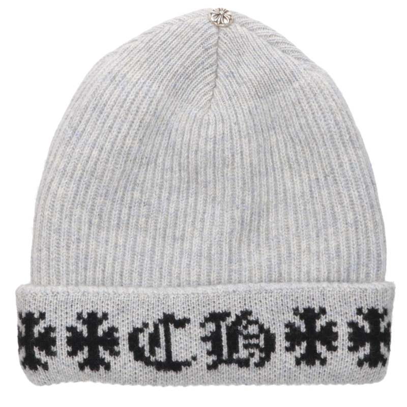 Chrome Hearts BIG DADDY CH Plus Cashmere Beanie Gray