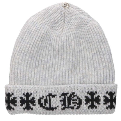 Chrome Hearts BIG DADDY CH Plus Cashmere Beanie Gray