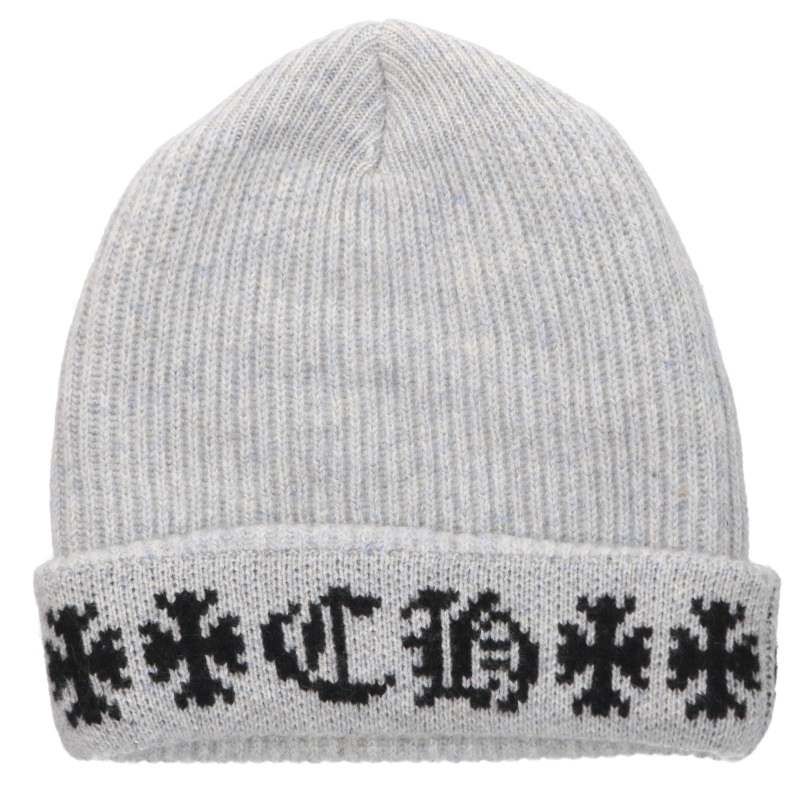 Chrome Hearts BIG DADDY CH Plus Cashmere Beanie Gray