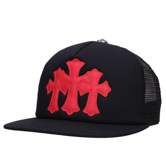 Chrome Hearts 3 Cemetery Leather Patch Cap Multi Size ONE