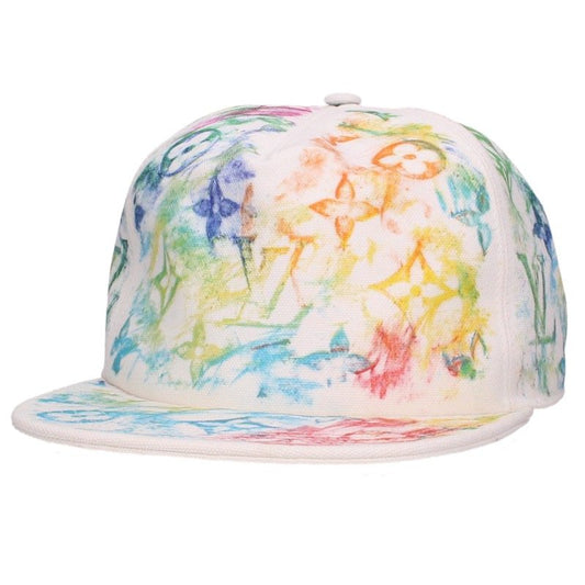 LOUISVUITTON Monogram Casquette Pastel Cap White Size 60