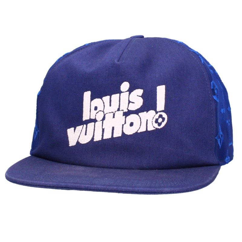LOUISVUITTON Everyday LV Logo Cap Blue Size 60