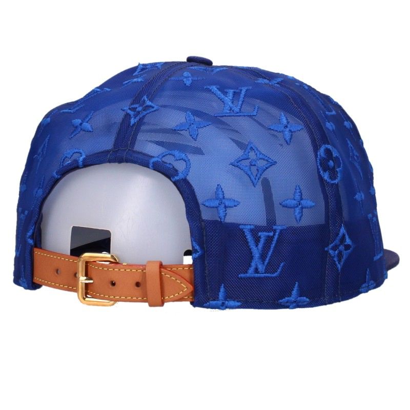 LOUISVUITTON Everyday LV Logo Cap Blue Size 60