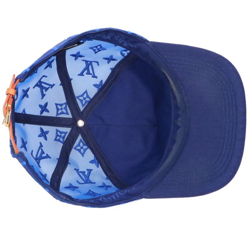 LOUISVUITTON Everyday LV Logo Cap Blue Size 60