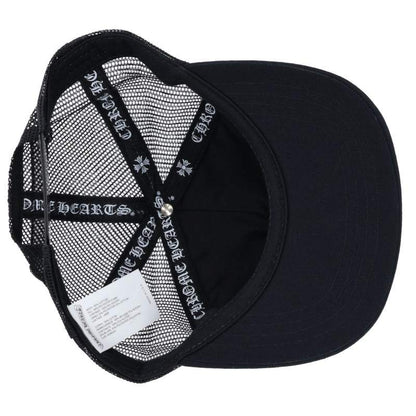 Chrome Hearts 3 Cemetery Leather Patch Mesh Trucker Cap
