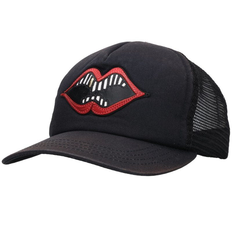 Chrome Hearts Chomper Leather Patch Mesh Hat Multi