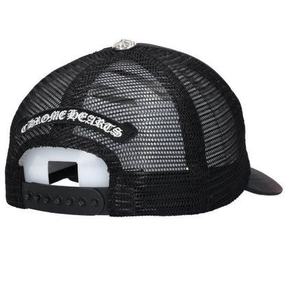 Chrome Hearts Chomper Leather Patch Mesh Hat Multi
