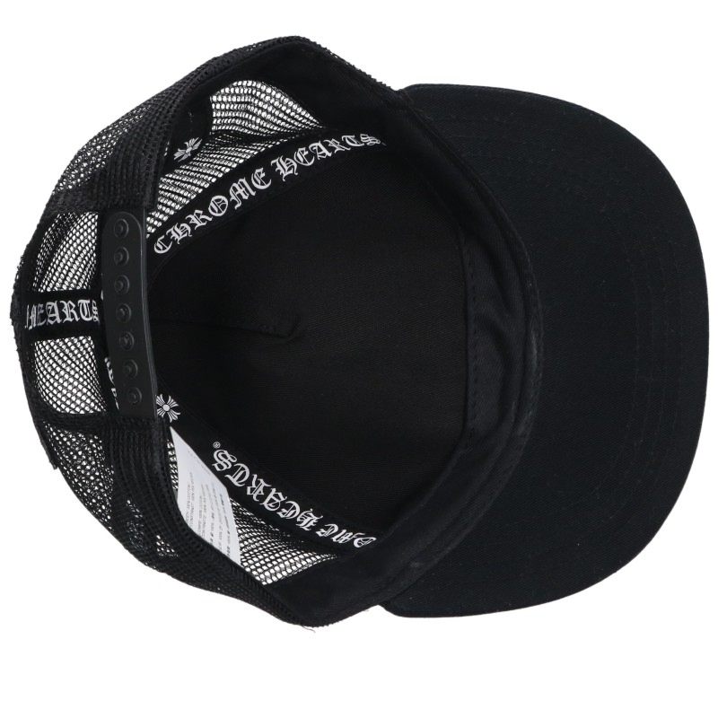 Chrome Hearts CH Plus Patch Mesh Trucker Cap Black Size ONE