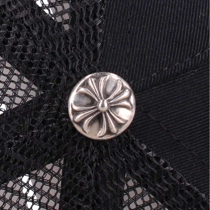 Chrome Hearts CH Plus Patch Mesh Trucker Cap Black Size ONE